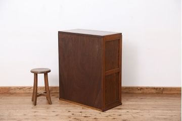 アンティーク家具　前面欅!木目の素晴らしい本箱