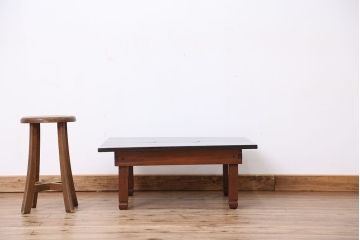 アンティーク家具　珍品!天板丸抜きのちゃぶ台