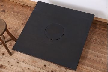アンティーク家具　珍品!天板丸抜きのちゃぶ台