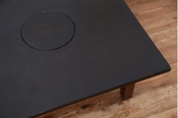 アンティーク家具　珍品!天板丸抜きのちゃぶ台