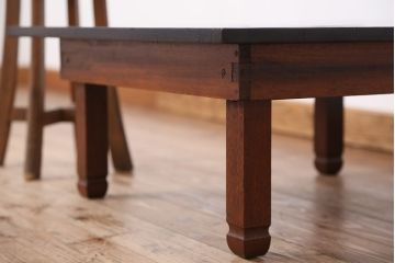 アンティーク家具　珍品!天板丸抜きのちゃぶ台