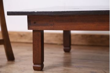 アンティーク家具　珍品!天板丸抜きのちゃぶ台