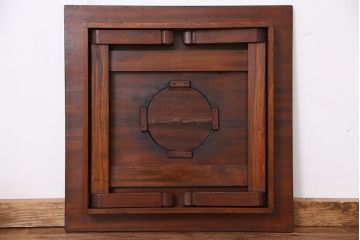 アンティーク家具　珍品!天板丸抜きのちゃぶ台
