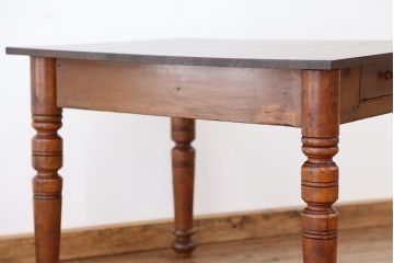 アンティーク家具　和風アンティーク!古い木の引き出し付きテーブル(作業台・机)