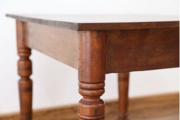 アンティーク家具　和風アンティーク!古い木の引き出し付きテーブル(作業台・机)