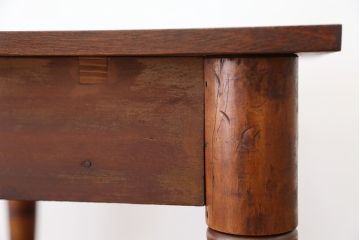 アンティーク家具　和風アンティーク!古い木の引き出し付きテーブル(作業台・机)