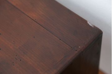 アンティーク家具　アンティーク　古い木のシンプルな文机(テーブル)