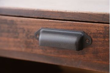 アンティーク家具　アンティーク　古い木のシンプルな文机(テーブル)