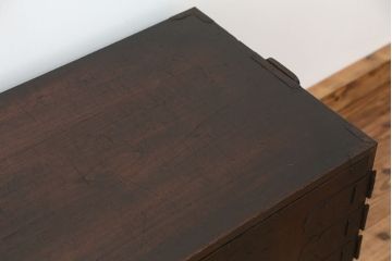 アンティーク家具　重厚!観音開き時代箪笥ローボード(ローチェスト)
