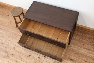 アンティーク家具　古民具・骨董　時代箪笥ローボード(ローチェスト)