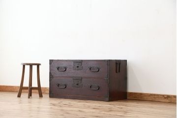 アンティーク家具　古民具・骨董　時代箪笥ローボード(ローチェスト)