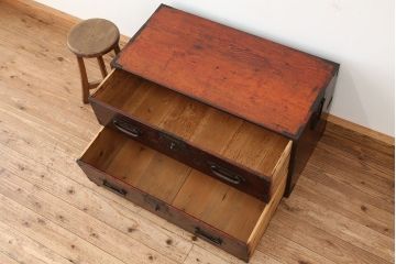 アンティーク家具　古民具・骨董　時代箪笥ローボード(ローチェスト)