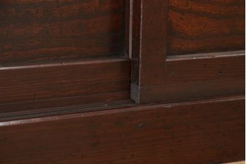 アンティーク家具　重厚!昇り引き出し付き六尺水屋箪笥(食器棚、収納棚)
