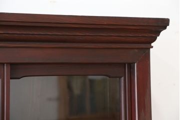 アンティーク家具　大正ロマン!味わい深い引き出し収納棚(ガラスケース、ドロワー、薬箪笥、百味箪笥)