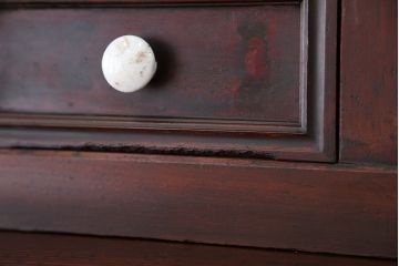 アンティーク家具　大正ロマン!味わい深い引き出し収納棚(ガラスケース、ドロワー、薬箪笥、百味箪笥)