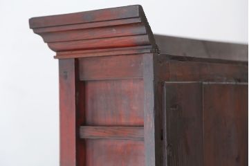 アンティーク家具　大正ロマン!味わい深い引き出し収納棚(ガラスケース、ドロワー、薬箪笥、百味箪笥)