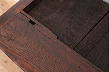 アンティーク家具　大正ロマン!味わい深い引き出し収納棚(ガラスケース、ドロワー、薬箪笥、百味箪笥)