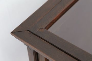 アンティーク家具　アンティーク　古いタバコ屋の鉄脚ガラスケース(ショーケース)