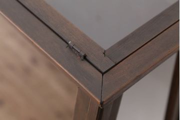 アンティーク家具　アンティーク　古いタバコ屋の鉄脚ガラスケース(ショーケース)