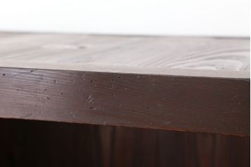 アンティーク家具　アンティーク　古い木の重厚な引き出し付き飾り棚
