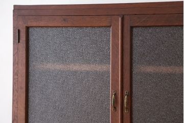 レトロ家具　昭和レトロ　素敵なデザイン!古い木の二段重ね引き出し収納棚