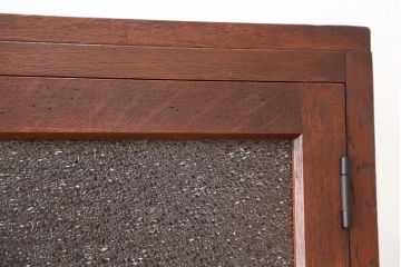 レトロ家具　昭和レトロ　素敵なデザイン!古い木の二段重ね引き出し収納棚