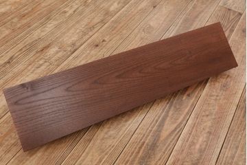 アンティーク雑貨　アンティークな雰囲気!ホワイトアッシュ材のブラックアイアンステー壁面飾り棚【大】(色=ダークブラウン)(1)