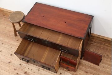アンティーク家具　古民具・骨董　時代箪笥ローチェスト?(ローボード)