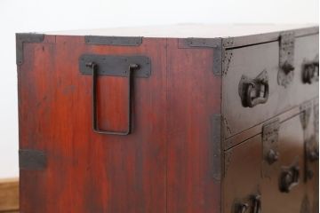 アンティーク家具　古民具・骨董　時代箪笥ローチェスト?(ローボード)