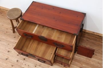 アンティーク家具　古民具・骨董　時代箪笥ローチェスト?(ローボード)