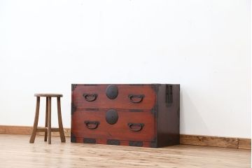 アンティーク家具　古民具・骨董　時代箪笥ローチェスト?(ローボード)
