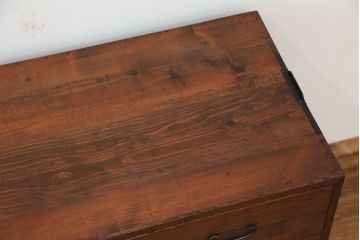 アンティーク家具　アンティーク　鉄脚ローチェスト?(ローボード)