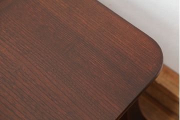 アンティーク家具　古民具・骨董　天板一枚板!古い欅材の座卓(テーブル・机)(3)