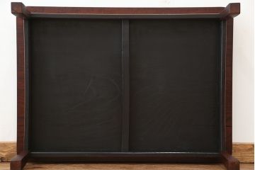 アンティーク家具　古民具・骨董　天板一枚板!古い欅材の座卓(テーブル・机)(3)