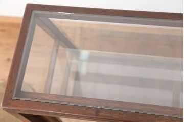 アンティーク家具　アンティーク　素敵なデザイン!古いタバコ屋の台形ガラスケース