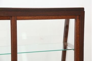 アンティーク家具　アンティーク　素敵なデザイン!古いタバコ屋の台形ガラスケース
