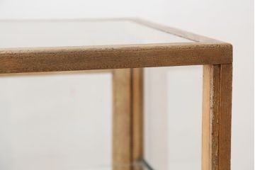 アンティーク　古い雑貨屋のレトロなガラスケース(ショーケース)