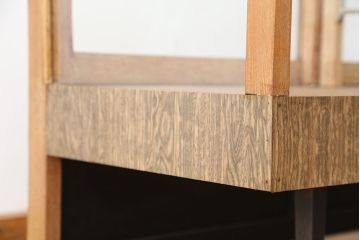アンティーク　古い雑貨屋のレトロなガラスケース(ショーケース)