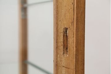 アンティーク　古い雑貨屋のレトロなガラスケース(ショーケース)