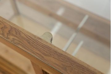レトロ家具　アンティーク　レトロな引き出し付きガラスケース(ショーケース)