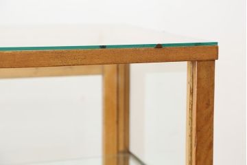 レトロ家具　アンティーク　レトロな引き出し付きガラスケース(ショーケース)