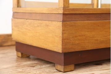 レトロ家具　アンティーク　レトロな引き出し付きガラスケース(ショーケース)
