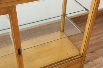 レトロ家具　アンティーク　レトロな引き出し付きガラスケース(ショーケース)
