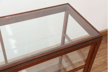 アンティーク　古い雑貨屋の大振りなガラスケース(ショーケース)