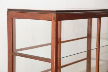 アンティーク　古い雑貨屋の大振りなガラスケース(ショーケース)