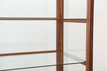アンティーク　古い雑貨屋の大振りなガラスケース(ショーケース)