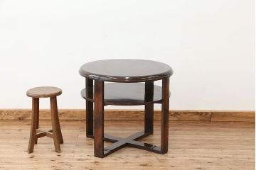 アンティーク家具　アンティーク　丸型テーブル(カフェテーブル)