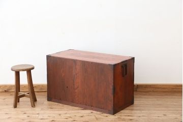 アンティーク家具　古民具・骨董　古いお家の時代箪笥ローボード?(ローチェスト)