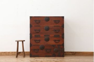 アンティーク家具　古民具・骨董　古いお家の時代箪笥ローボード?(ローチェスト)