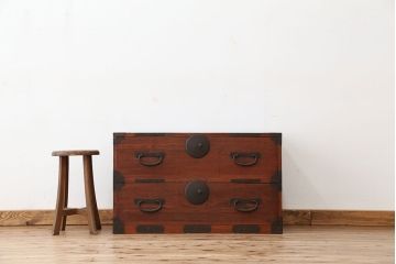 アンティーク家具　古民具・骨董　古いお家の時代箪笥ローボード?(ローチェスト)